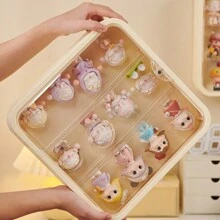 1pc-Blind Box Storage Display Stand Handmade Doll Doll Display Box Frame Transparent Wall Mounted Cabinet Christmas Thanksgiving Valentine's Day Gift Office Storage,Excluding The Doll Inside The Box