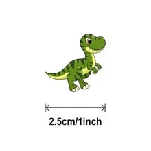 500pcs Cartoon Dinosaur Hand Account Graffiti Decoration Stickers Mobile Computer Diary Envelope Small Business Sealing Stickers - Multicolor - View 4