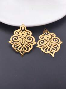 6pcs Brass Colorful Filigree Charms Gold-Color DIY Jewelry Earring Pendant Making - 6 Pendants - View 9