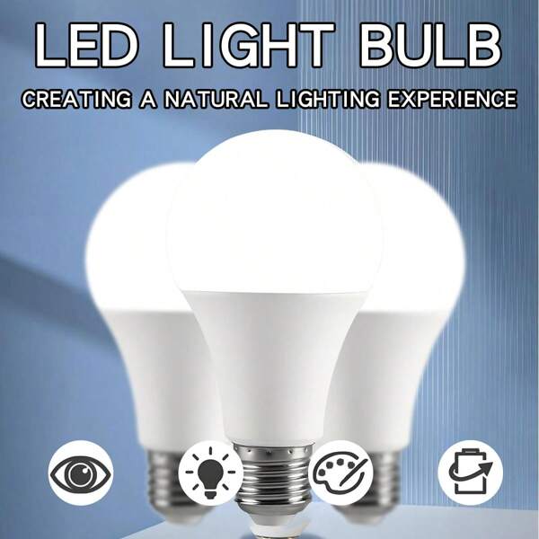 4 pezzi/8 pezzi Lampadina E27 LED AC 220V 240V 18W 15W 12W 9W 6W 3W Faretto per illuminazione domestica, lampada da tavolo