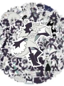 50 件 FPE/基础纸教育卡通人物贴纸，防水 PVC 材料，适用于装饰笔记本电脑、耳机、摩托车头盔、汽车、礼品盒、标签、信封、涂鸦、吉他、笔记本、行李箱、DIY 工艺品、规划师 - 50PCS - 查看 8