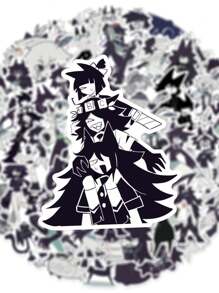 50 件 FPE/基础纸教育卡通人物贴纸，防水 PVC 材料，适用于装饰笔记本电脑、耳机、摩托车头盔、汽车、礼品盒、标签、信封、涂鸦、吉他、笔记本、行李箱、DIY 工艺品、规划师 - 50PCS - 查看 5