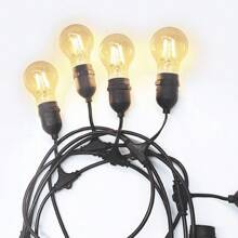 Clothesline Lights Lighting Cord 10 Sockets Black 10m - 110/220V - 彩色 - 查看 2