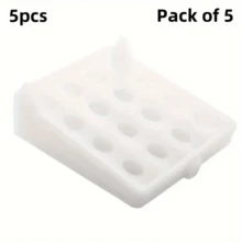 5pcs Foldable Plastic Clothing Storage Racks, Rectangular Wardrobe Organizer Shelves, Waterproof Shirt & T-Shirt File Folders, Multi-Purpose Home Closet Organizer, Space-Saving, Suitable For Household Organization - Multicolor - View 9