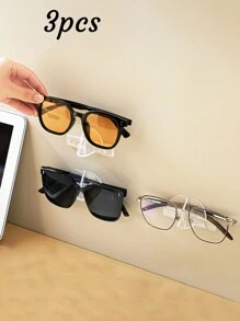 10 pièces/3 pièces/1 pièce Étagère de rangement de lunettes sans perçage, boîte de rangement, support convenant pour la chambre rose, le salon, la salle de bain, la cuisine, la chambre à coucher - Multicolore - Voir 9