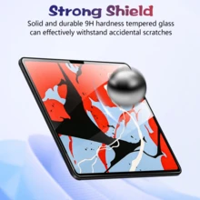 2pcs HD Tempered Glass Screen Protector Compatible With IPad / IPad Air/Pro/ Mini/1/2/3/4/5/6/7/8/9/10/Th Gen/8.3 Inch /9.7 Inch/10.2 Inch/10.5 Inch/10.9 Inch/11 Inch/12.9 Inch/13 Inch/2016-2022/IPad Air 2024/IPad Pro 2024/M2/M4 - White - View 3