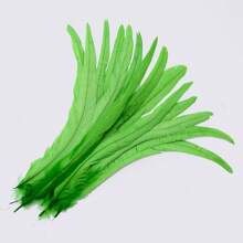 10Pcs 35-40cm/14-16inch Natural Women's Rooster Feather Headwear Accessories DIY Feather Crafts Wedding Party Home Decoration