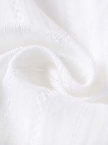 1pc Girls' Sweet Embroidered Pattern Collar Long Sleeve Blouse, Spring & Autumn