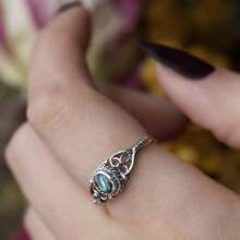 Vintage Ring Inlaid Egg Shape Silver Plated Zirconia Reflecting Colorful Lights Retro Celtic Flower Design On The Band Match Daily Outfits Party Accessory Valentines,Mom,Mother,Mother's Day,Gift