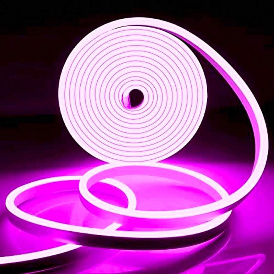 5m Waterproof Flexible Neon Strip Led Rope Lights - 粉色 - 查看 1