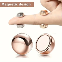 1 par/4 pares de broche de perla invisible con cierre magnético premium para mujeres - Pasador magnético antideslizante para el cuello de verano para fijar la ropa y realzar los atuendos