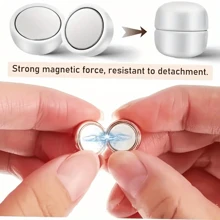 1 par/4 pares de broche de perla invisible con cierre magnético premium para mujeres - Pasador magnético antideslizante para el cuello de verano para fijar la ropa y realzar los atuendos