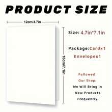 1 件趣味创意卡片、贺卡、贺卡、小企业用品、感谢卡、生日礼物、卡片、返校、学校用品 - 彩色 - 查看 2