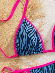 2 peças autoconfiante 2025 sexy tiras estilo UE&EUA mais vendido conjunto de biquíni, estampa floral top sem alças roupa de banho separada, macio e lisonjeiro para praia, piscina, festa, resort