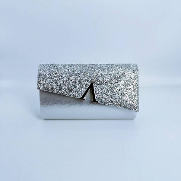 1pc Sparkly Glitter Fashion Women Handbag, Suitable For Party, Events And Everyday Use
