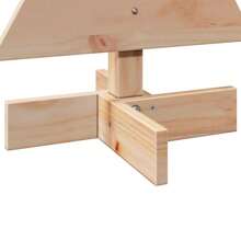 60cm Solid Pine Wooden Christmas Tree Rustic Holiday Decoration For Home And Office Use - Brown - View 5