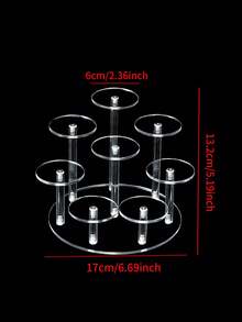 1 chiếc kệ nhiều tầng bằng Acrylic trong suốt đựng nước hoa, mỹ phẩm, đồ sưu tầm dạng hộp, giá để đồ đa năng - Trong sáng - Xem 16
