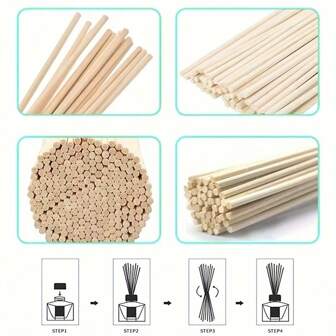 50pcs High Quality Reed Diffuser Reeds, Bulk Natural Rattan Diffuser Sticks, Aromatherapy Fragrance Refill Gifts Birthday Graduation