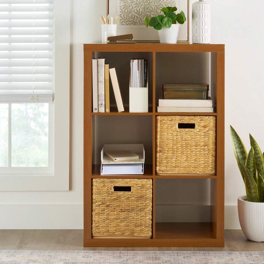 View of 6 Cube Storage Cabinet, White Textured | SHEIN USA