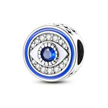 Palm Eye Charm Beads 925 Sterling Silver Palm Spinning Eye Charms Pendant Fit Original Bracelet Necklace Fine Jewelry Making DIY Perfect Gift