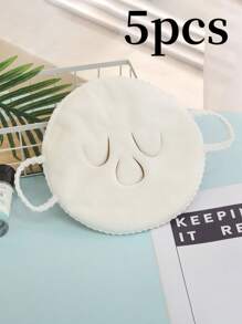 1/3/5/10 piezas Mascarilla facial de paquete caliente, toalla facial de cuidado de la piel reutilizable de calor y frío, toalla facial, toalla de paquete caliente, toalla facial de vapor, toalla facial de belleza conveniente, paquete húmedo, calentamiento, absorción de agua, toalla suave, toalla, toalla facial de máscara con colgador de oreja de tres agujeros, toalla facial de coral grueso, dispositivo mágico de humectación facial y paquete húmedo, regalo de San Valentín para mujeres, cumpleaños, novio, novia, decoración del hogar y el baño, verano, vuelta al colegio para salón de belleza y hogar