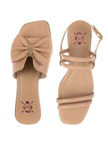 Women Flat Sandals - 珊瑚橙 - 查看 2