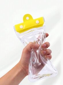 1 Peça Bolsa Impermeável para Telefone Celular com Câmara de Ar Transparente Grossa, Bolsa Impermeável de Deriva na Praia, Estojo Impermeável para Telefone Celular com Tela de Toque