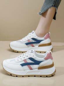 Women's Casual Sports Shoes, Flat Sneakers, Athletic Road Running Shoes