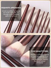 36pcs Makeup Brush & Sponge Tool Full Set. Includes 20pcs Face Makeup Brush Set, Such As Powder Brush, Blush Brush, Foundation Brush (Finger Grip), Contour Brush, Concealer Brush, Highlighter Brush, Etc. Makeup Brush Set, Makeup Brush Set, Makeup Brush Set, Complete Makeup Brushes, Makeup Set, Makeup Gift Set. - Burgundy - View 4