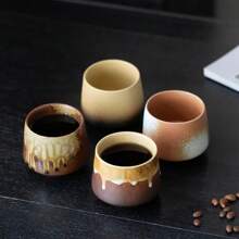 200ML Retro Ceramic Cup Coarse Pottery Coffee Mug Household Office Afternoon Tea Cups Wine Mug Water Mugs Drinkware Gift - Transparent - Übersicht 4
