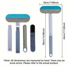 全新双面毛毡宠物毛发去除器，多功能除毛刷，适用于沙发、地毯、床、猫床、狗床