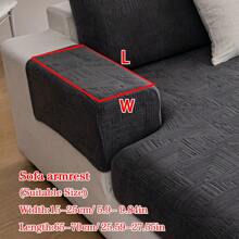 1pc Plush Fabric Anti-Slip Sofa Seat Cover Cushion, Soft And Skin-Friendly, Pet-Friendly Design, Fits L-Shaped Sofa, 1/2/3/4-Seat Sofas, Simple And Modern Style, Suitable For All Seasons (Sold Individually) - Dark Grey - View 12