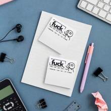 50 Pages Of Fun Sticky Notes, Removable Note Notebook, Self-Adhesive Notepads, Office Needs, Bring Fun To Friends, Colleagues, Bosses - one-size - View 1