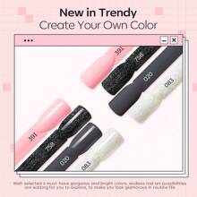 NOCIS Dip Powder Nail Kit - Acrylic Nails Starter Set With 4 Color Powders (Gray, Pink, Black Glitter), Base Coat, Top Coat, Activator, Brush, Buffer & Nail File - Non-Scented DIY Manicure Toolsacrylic Press On Nails - Multicolor - View 8