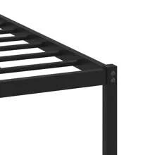 Sturdy Bed Frame In Smoked Oak Finish 1090 Cm Ideal For Comfortable Sleep - Brown - View 7