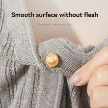 1 par/4 pares de broche de perla invisible con cierre magnético premium para mujeres - Pasador magnético antideslizante para el cuello de verano para fijar la ropa y realzar los atuendos