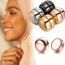 1 par/4 pares de broche de perla invisible con cierre magnético premium para mujeres - Pasador magnético antideslizante para el cuello de verano para fijar la ropa y realzar los atuendos