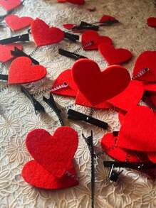 4 pezzi/ Ver Fermagli per capelli 3D versatili con cuori, adatti per trucco, feste di costumi, festa di goddess, regali dolci per couple, accessori per foto, complementi per i capelli
