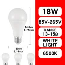 4 pezzi/8 pezzi Lampadina E27 LED AC 220V 240V 18W 15W 12W 9W 6W 3W Faretto per illuminazione domestica, lampada da tavolo