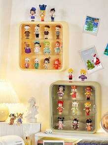 1pc-Blind Box Storage Display Stand Handmade Doll Doll Display Box Frame Transparent Wall Mounted Cabinet Christmas Thanksgiving Valentine's Day Gift Office Storage,Excluding The Doll Inside The Box