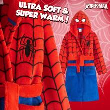 Marvel Spiderman Dressing Gown - Red - View 4