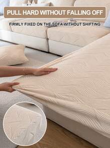 1 Stück Tulpenblattmuster Anti-Rutsch Fleece Elastische Sofakissenbezug in Allwetter, modern minimalistischer Stil Anti-Rutsch Schutzhülle für L-förmige Sofas, Schutzhülle für das Wohnzimmer mit 1/2/3/4 Sitzplätzen - Verschiedenfarbig - Übersicht 11