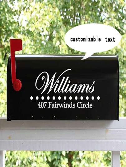 Personalized Mailbox Numbers - Custom Reflective Vinyl Decal For Street Address - Decorative House Numbering Gifts Birthday Graduation