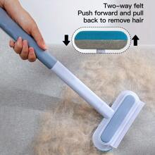 全新双面毛毡宠物毛发去除器，多功能除毛刷，适用于沙发、地毯、床、猫床、狗床