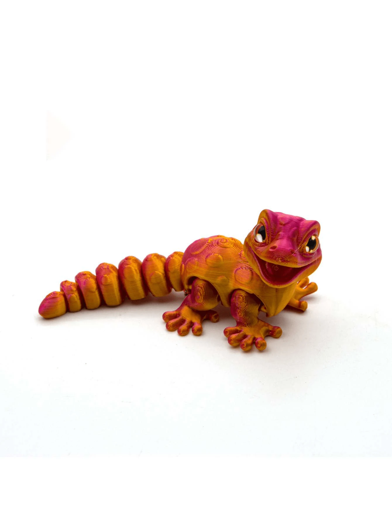 3D Printed Mini Chameleon Gecko Multi Color Laser Gradient Model With 3d-printed-mini-chameleon-gecko-multi-color-laser-gradient-model-with