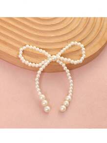 5 件或 1 件蝴蝶结蛋糕装饰、花束仿珍珠链、仿珍珠蝴蝶结配件、花艺蝴蝶结珠子、DIY 装饰材料、插花花店用品、浪漫蛋糕装饰套装，适用于生日、母亲节、周年纪念、婚礼、情人节派对用品 - 白色 - 查看 9