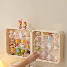 1pc-Blind Box Storage Display Stand Handmade Doll Doll Display Box Frame Transparent Wall Mounted Cabinet Christmas Thanksgiving Valentine's Day Gift Office Storage,Excluding The Doll Inside The Box