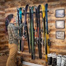 StoreYourBoard Ski Storage Rack And Wall Shelf, Holds 5 Pairs Of Skis And Poles, Supports 300 Lbs, 46 In X 13.75 In X 16 In - 滑雪架 - 查看 4