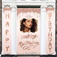 1 Set Customized Birthday Photo Banner Kit, Personalized Photo Banner, Birthday Party Decoration, Party Supplies, Indoor/Outdoor Signage - Multicolor - View 6