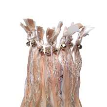 6 PCS Wedding Ribbon Sticks Wands With Bell, Ribbon Streamer Silk Fairy Wand With 3 Ribbons For Wedding Send Off Idea, Bridal Shower And Ceremony Event - Multicolor - View 7